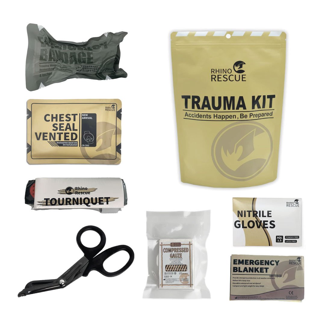 RHINO RESCUE TACTICAL TRAUMA KIT EMERGENCY IFAK REFILL SUPPLIES