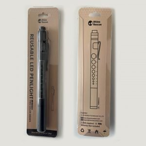 LINTERNA RHINORESCUE DE DIAGNÓSTICO REUTILIZABLE DE DOBLE LUZ COLOR NEGRO